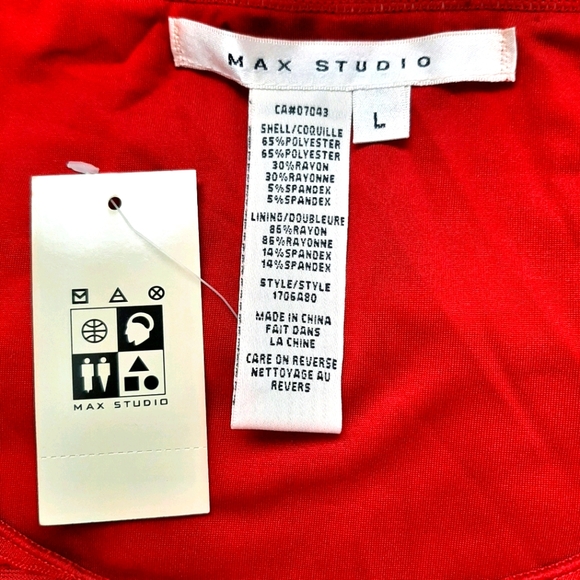 Max Studio Red Dress - Picture 3 of 3
